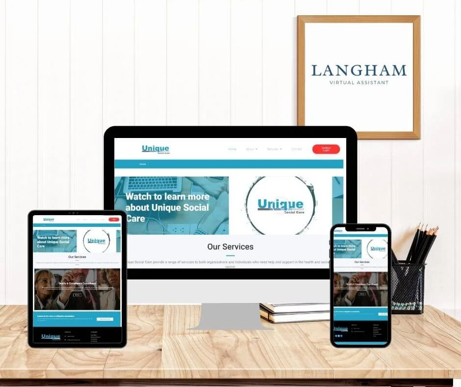 Unique Social Care - Virtual Website Assistant